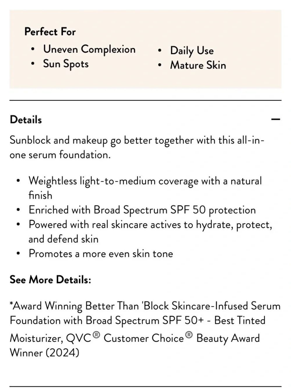 LAURA GELLER BETTER THAN BLOCK SERUM FOUNDATION SPF 50/ LIGHT TO MEDIUM